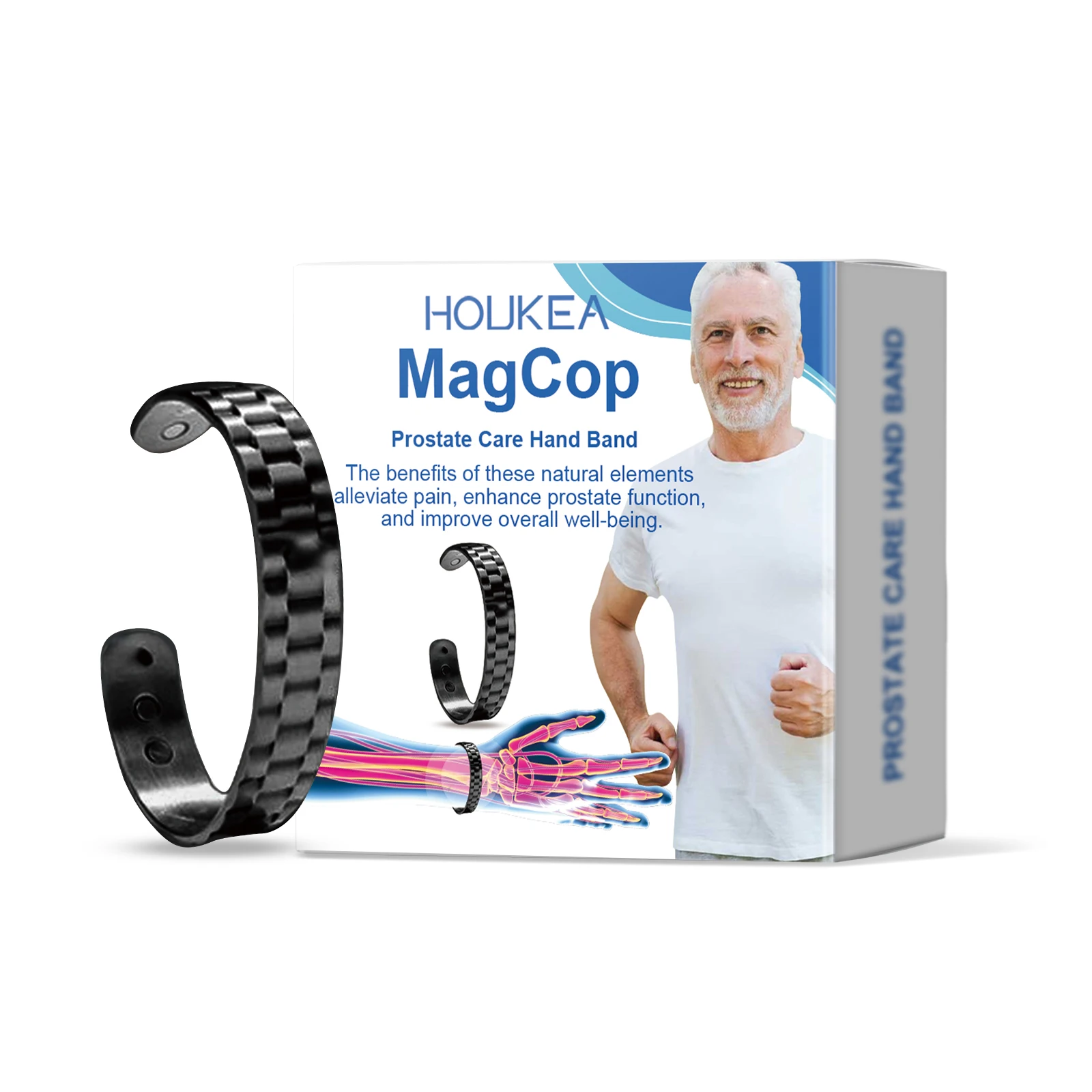 Men’s Care Bracelet, Gentle Daily Body Care, Relieves Fatigue, Balances Body, Minimalist Bracelet for Healthy Daily Life