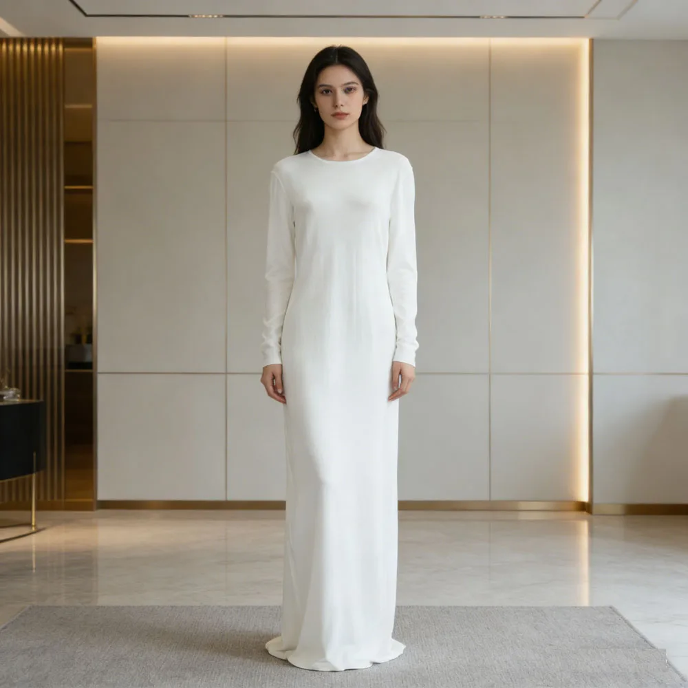 

Праздничное мусульманское платье-абайя макси для женщин Ближнего Востока, Дубай, Турция, длинные платья, кафтан, однотонные цвета, на Рамадан