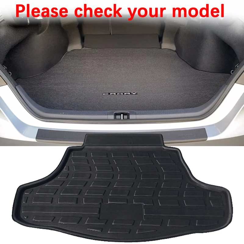 Car Rear Trunk Mats for Toyota Camry Accessories 2018~2023 Daihatsu Altis XV70 Cargo Waterproof Carpet Storage Pad EVA Material