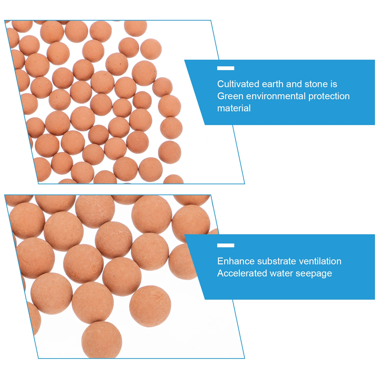 

2 Bags Ceramsite Gardening Decor Cultivation Soil Stone Substrate Hydroponic Flowerpot Tool Flower Surface Decoration Garden