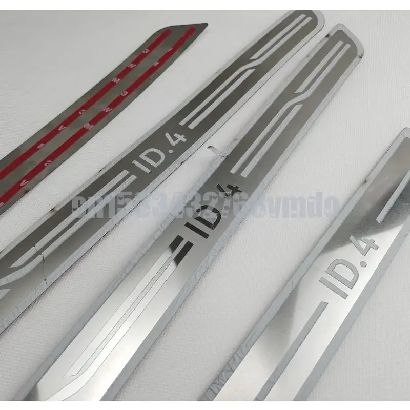 for Volkswagen ID.4  VW ID4 2020-2022 Door Sill Scuff Plate Kick Guard Pedal Threshold Step Protector Stainless