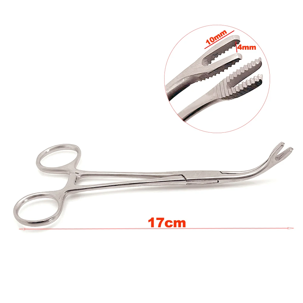 

Surgical Bone Graft Forceps Dental Implant Pliers for Bone Fragment Manipulation & Fixation Tool