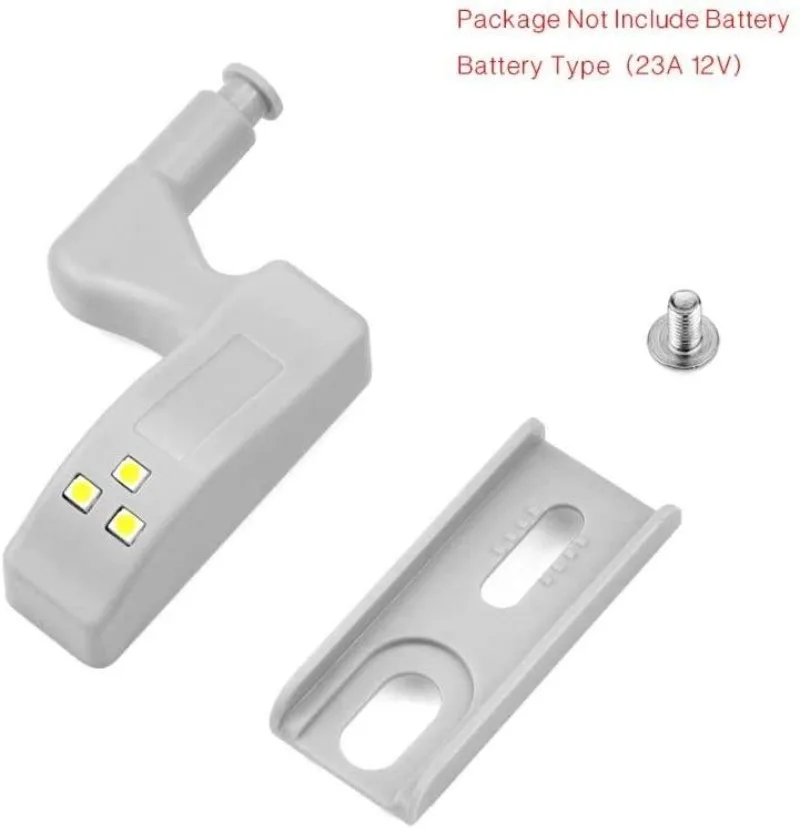 5 Pcs LED Lamp Cabinet Hinge Light Kitchen Bedroom Living Room Cupboard Wardrobe Inner Loop Drawer Sensor Night Light