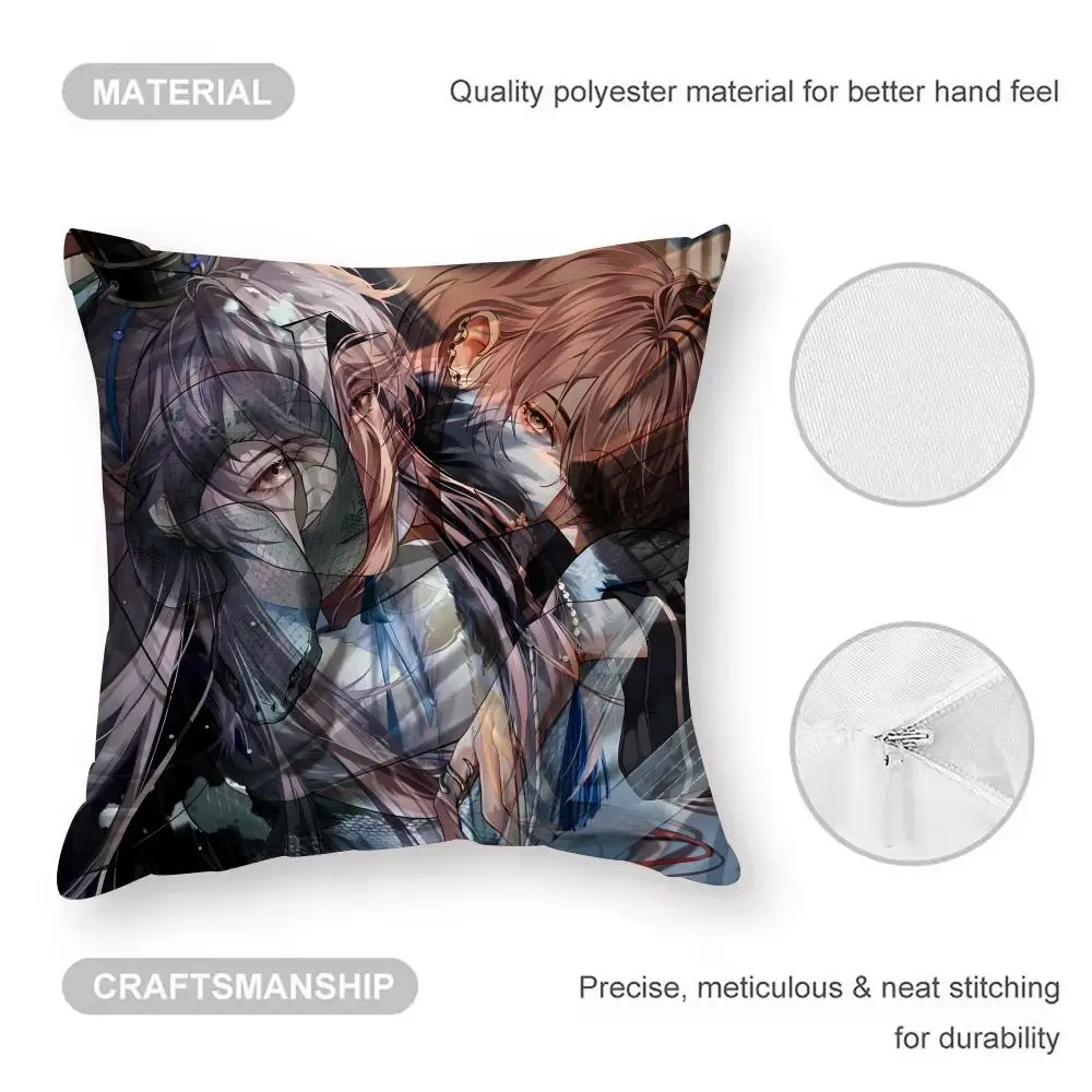 كيس وسادة نمط مطبوعة كيس وسادة لغرفة المعيشة غطاء وسادة أريكة وديكور غرفة النوم رماد المملكة #4