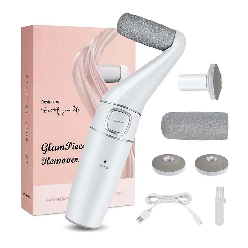 Removedor de calos elétrico para pés - Ferramenta de pedicure com moedor de arquivos recarregável para remoção de pele dura, seca e rachada
