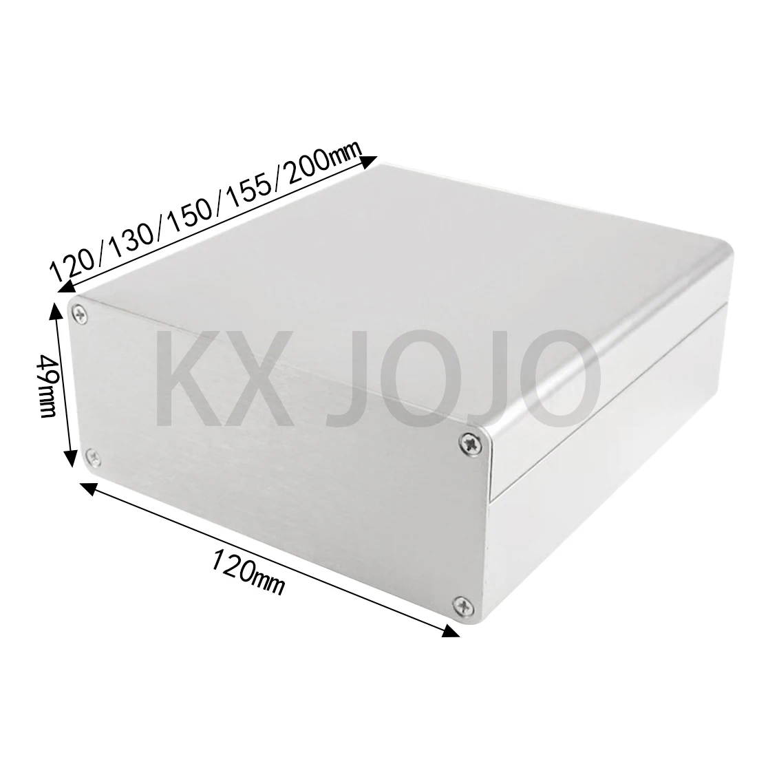 

Aluminum Enclosure 120*49*120/130/150/155/200mm Split Box Black/Silver Power Instrumentation Profile Shell Controller