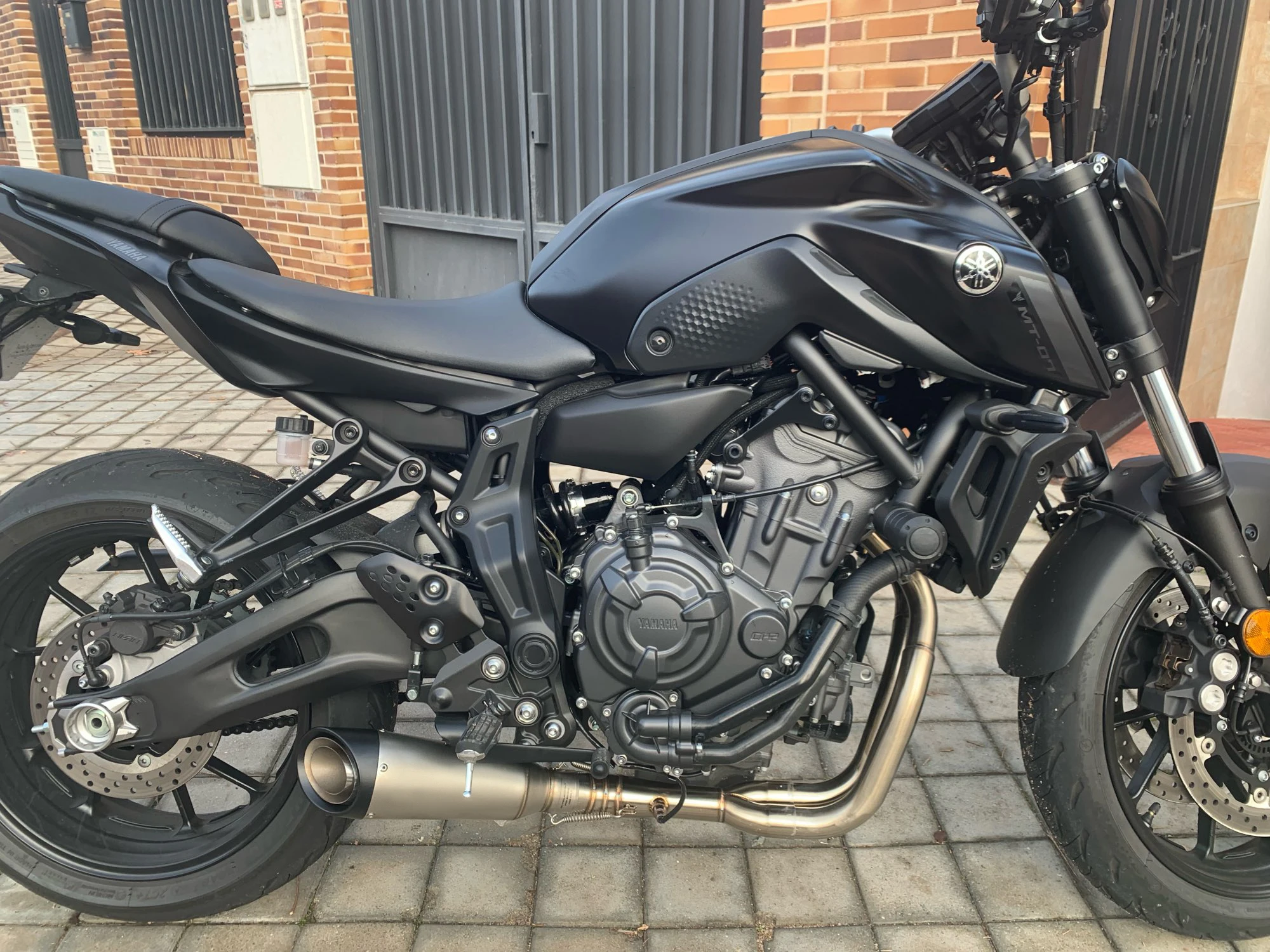 Pour Yamaha MT-07 FZ07 Jusqu'à 2023 Système Complet Accès Slip On Silencieux Queue Tuyau Avant allergique Tube En Acier Inoxydable Avec DB Killer