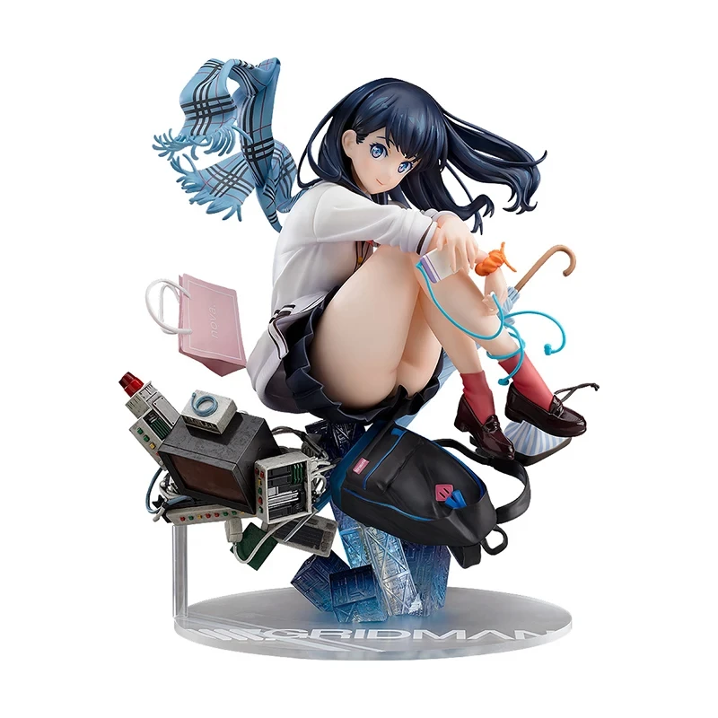 18cm SSSS Gridman Anime Figure Takarada Rikka Statue PVC GK Statue Figurine Model Doll Collection Room Decora Desk Toys Gift