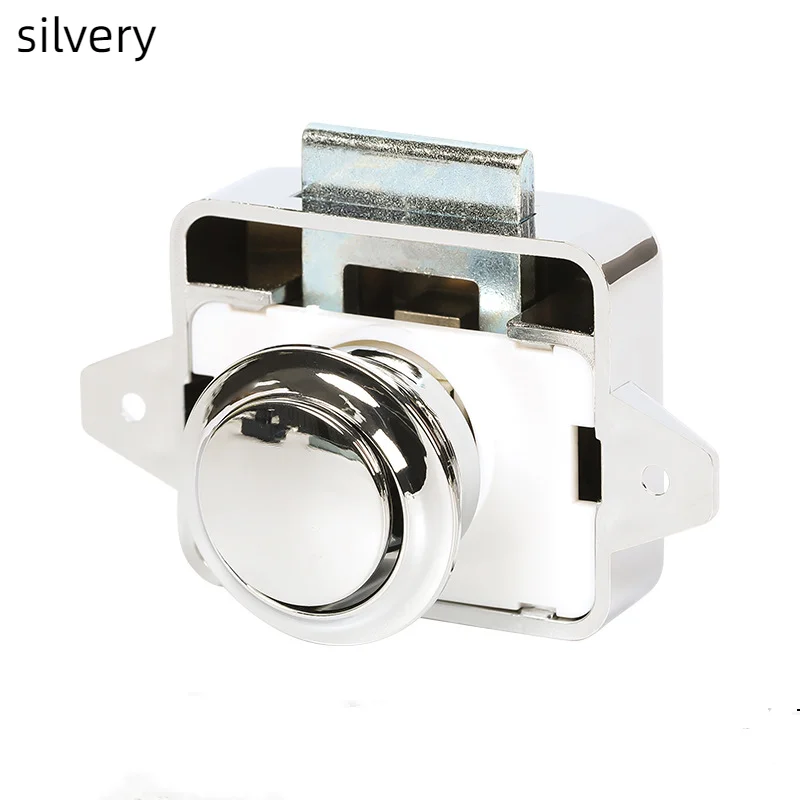 Camper Car Push Lock 20mm/26mm RV Caravan Boat Motor Home Cabinet Drawer Latch Button Locks For Furniture Hardware