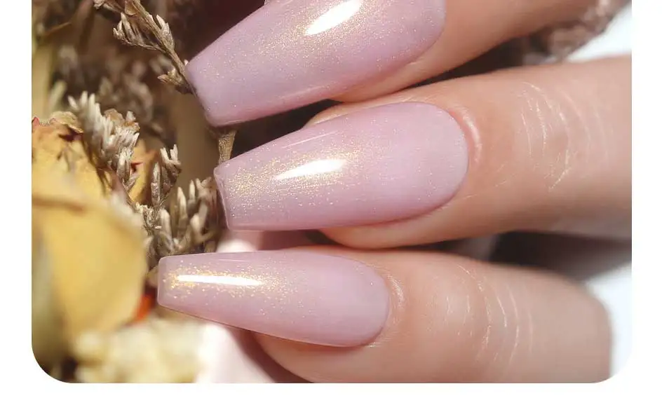 Clou Beaute Irisierender Perleffekt Glitzer-Farbgel Nagellack Auroras UV-Gel Lack Semi-Permanente Maniküre Fadenschale – Detail 13