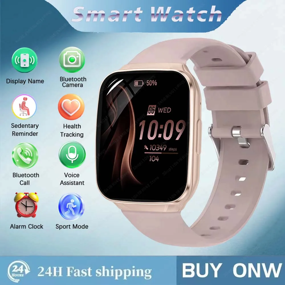 

Sports Watch Fashion Smartwatch Men 1.83 HD Bluetooth Call Voice Assistant Health Tracking Women High Quality Watches Delicacy