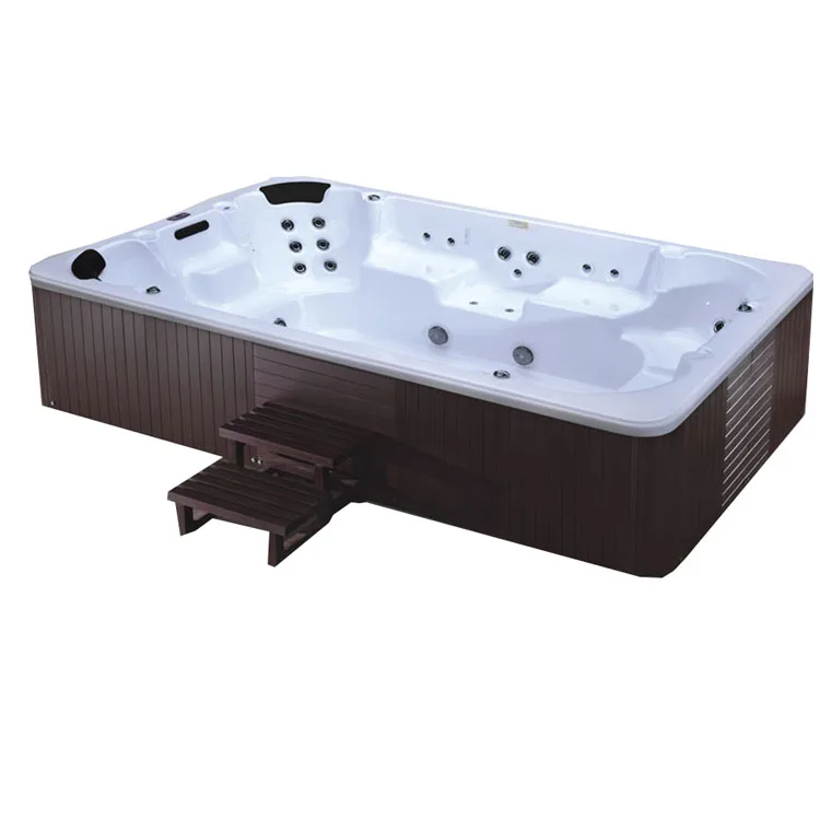 Yacuzzi Outdoor Spa Large Swimming Tub 6-10 Seats Jacozi Big Pool Massage with Waterfall Tv