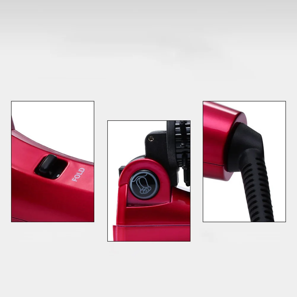 

Керамическая щетка для завивки путешествий, складной стайлер с горячим воздухом, вилка европейского стандарта, эргономичная ручка, уменьшение тепла, 60 минут, автоматическое выключение