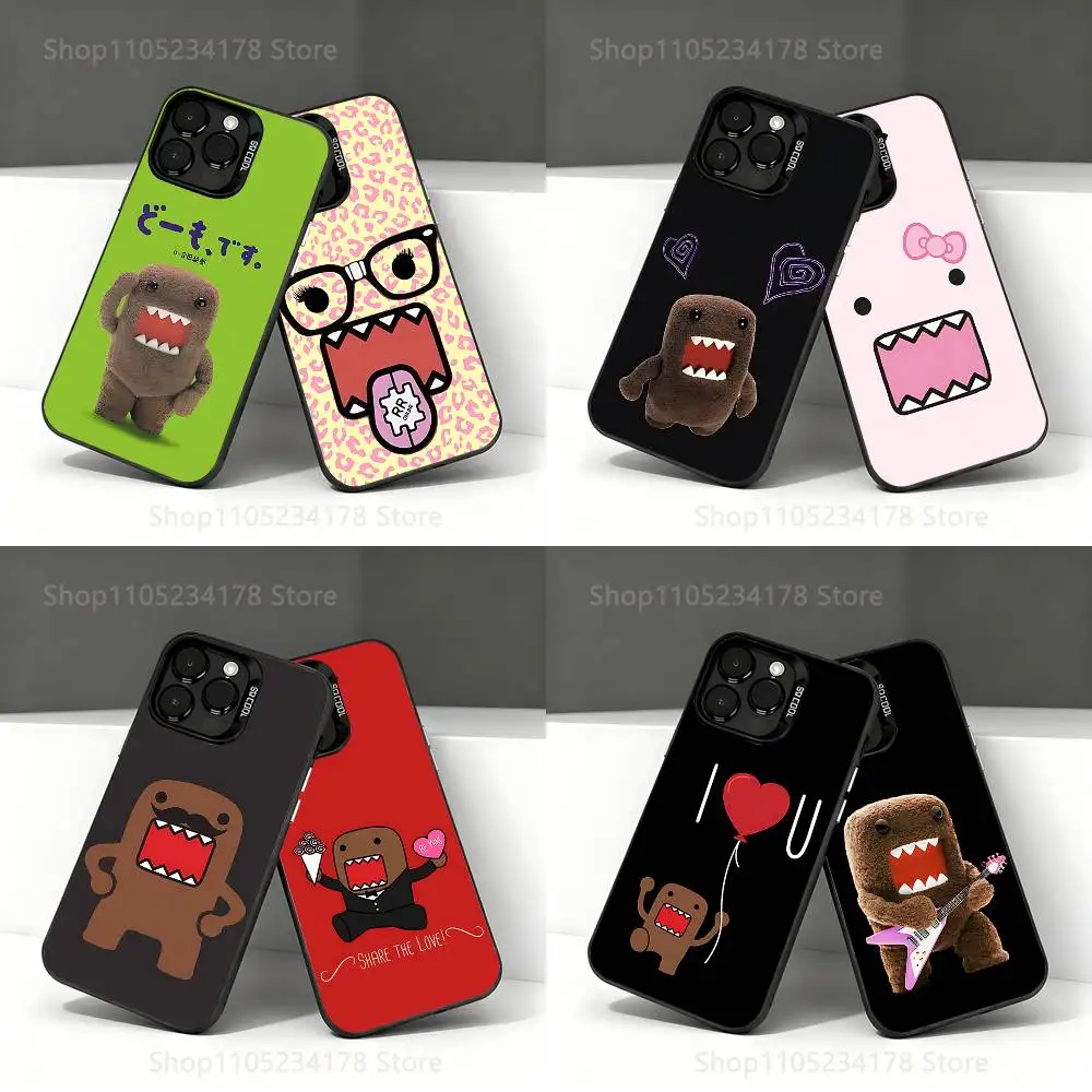 

Cute Domo-kun Phone Case For iPhone 17,16,15,14,13,12,11,Pro,Max,Plus,E,Air,Mini Black IMD Cover
