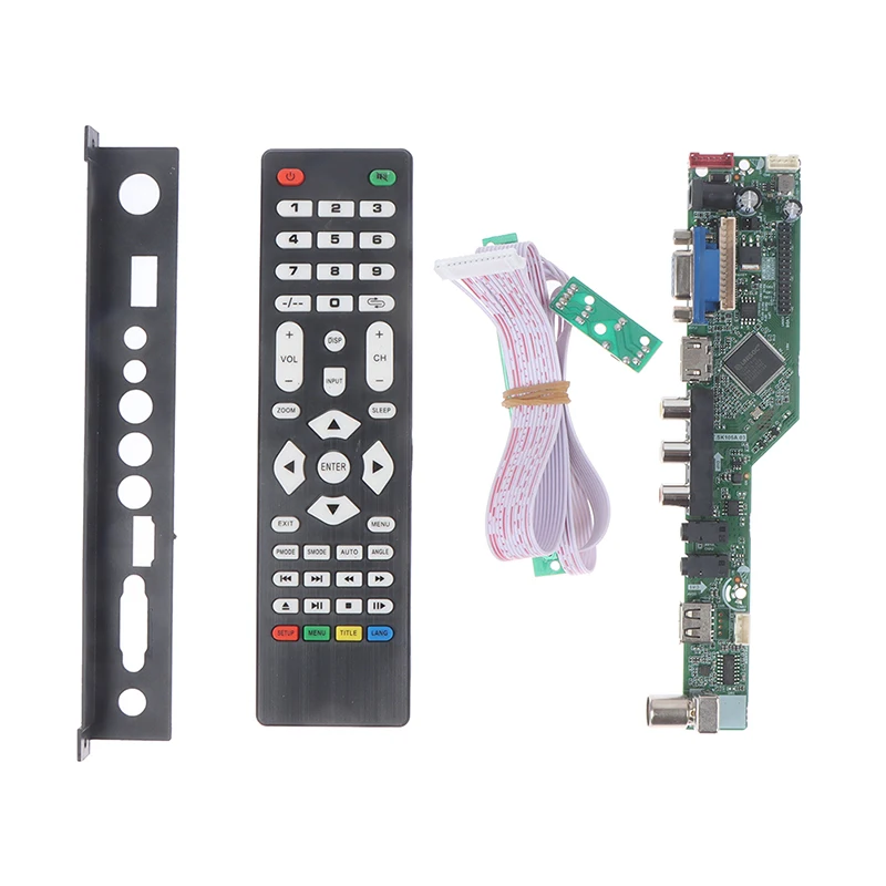 1Set TV Motherboard T.SK105A.03 Universal LCD TV Controller Driver Board PC/VGA/USB Interface Replace T.V53.03