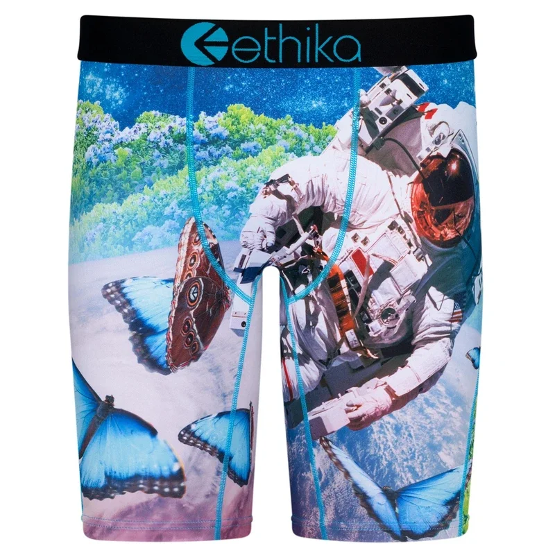 ETHIKA-Boxers College sexy pour hommes, sous-vêtements, culottes, caleçons, shorts, pantalons respirants, grande taille, mode