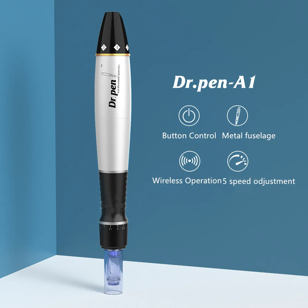 Ultima-Dr Pen A1, pluma Derma eléctrica para estiramiento facial, cuidado de la piel, microaguja para mesoterapia, terapia del sistema Derma