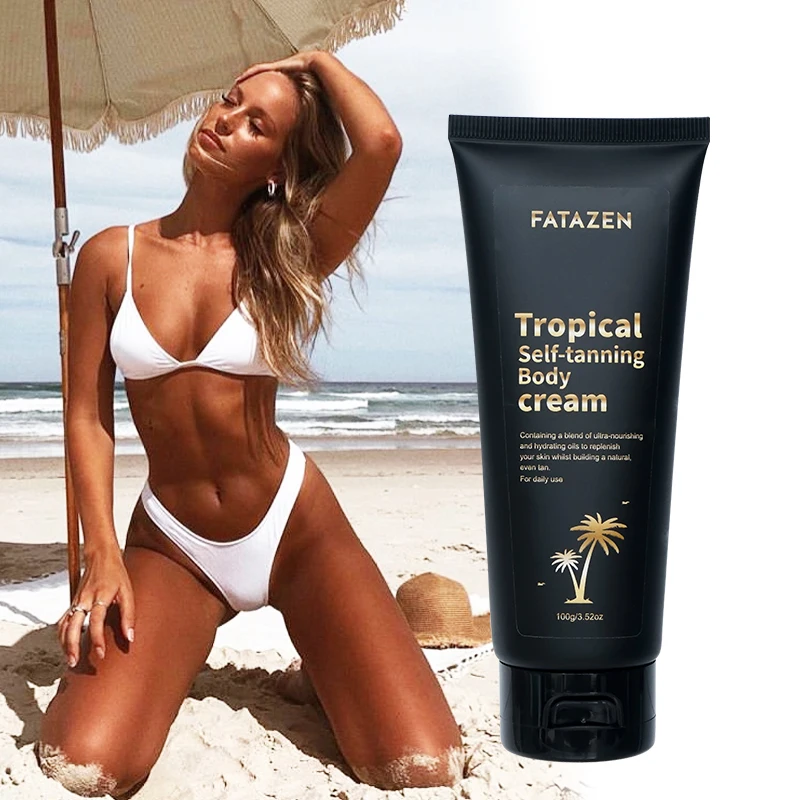 100g/1pc Summer Skin Sunless Tanning Body Cream Body Bronzer & Gradual Sun-Kissed Glow Self-Tanning Lotion For All Skin Types