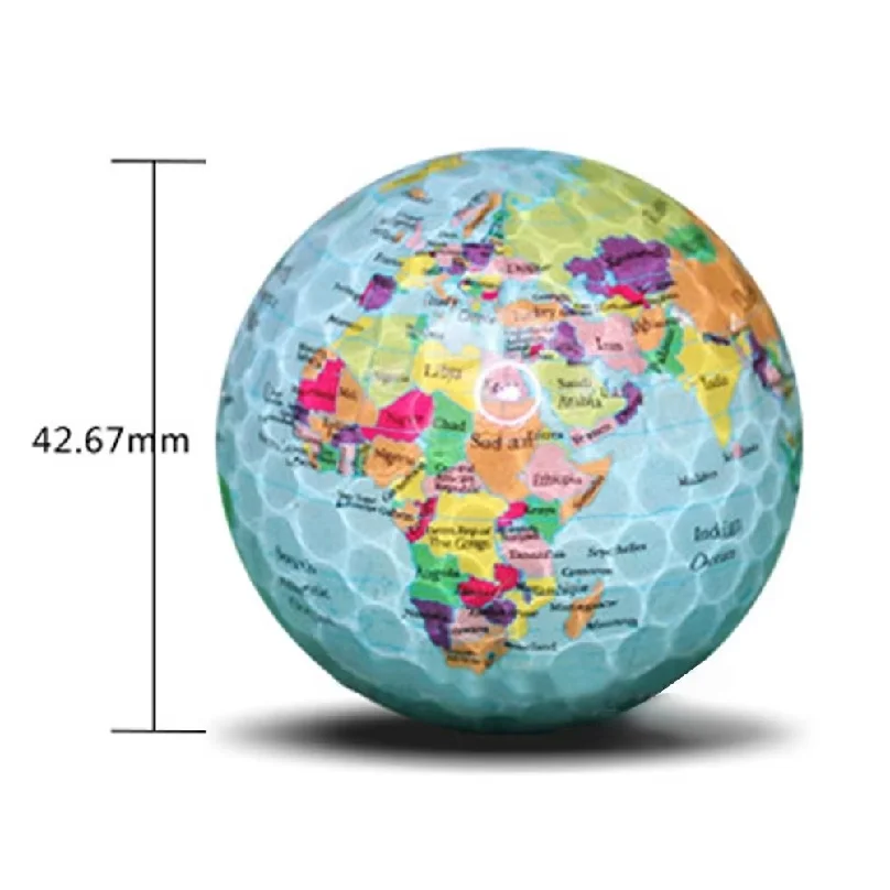 High Quality EUR/GBP/USD/Earth Print Pattern Practice Ball Training Tool Golf Ball Outdoor Indoor