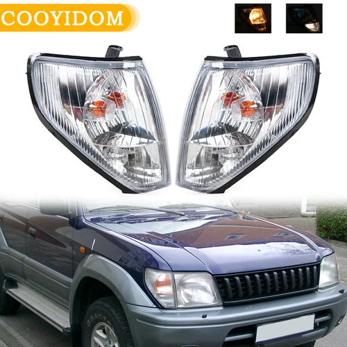 Luces de giro para TOYOTA LAND CRUISER FJ90 LJ95 Prado luz intermitente de esquina luz indicadora 81520-60340 81510-60470