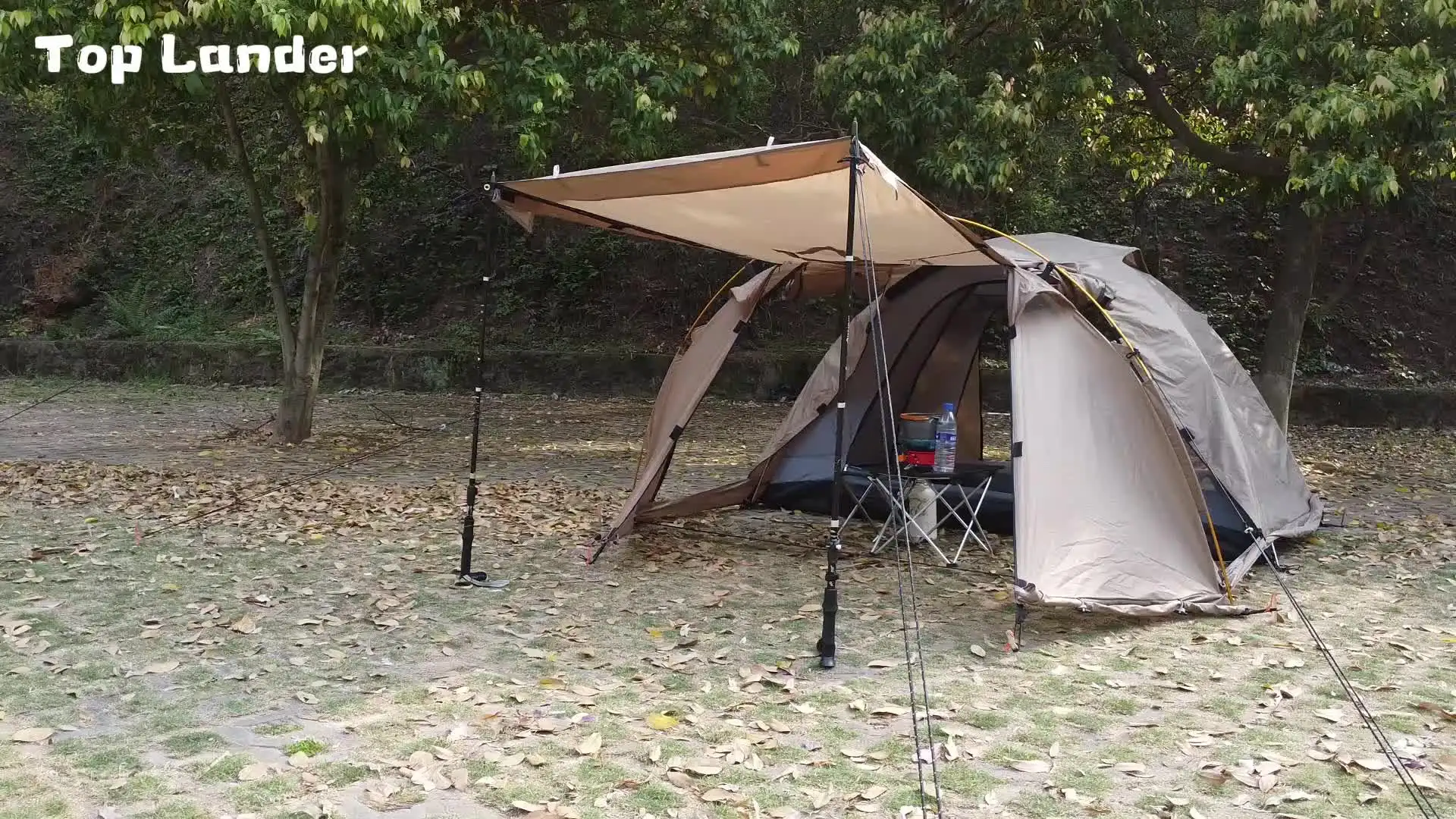 Fireproof Hot Tent 2 Person Waterproof Extend Dome Tent with Stove