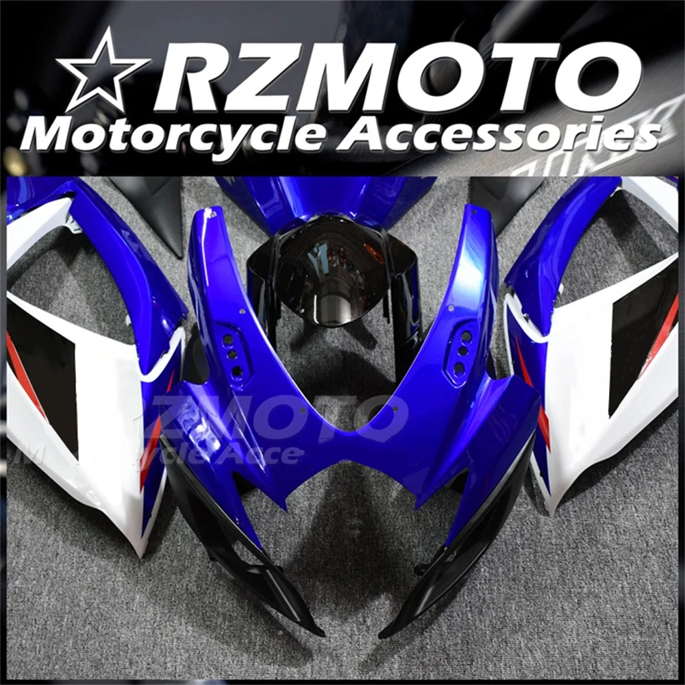 New ABS Motorcycle Fairings Kit For Suzuki GSX-R 600 750 K6 2006 2007 06 07 Bodywork Set Custom White Blue