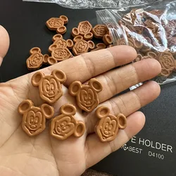 12Pieces 2.3cm   Disney Mickey waffle DIY material accessories