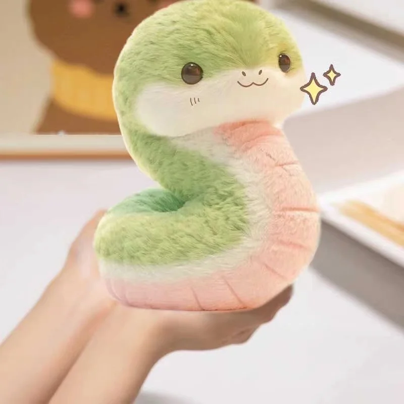 New Cute Little Snake Plush Toy Comfort Doll Snake Rag Doll Children\'s Birthday Gift For Girlfriend 25 Cm