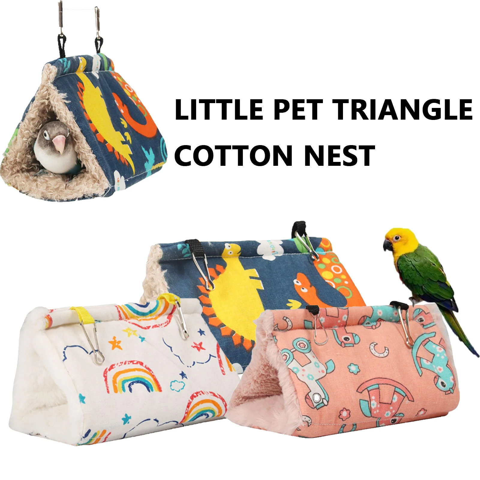 

Warm Hammock for Little Bird, Comfortable Hammock, Hanging Cave, Hut Tent, Pet Bird Cage Accessories, Winter