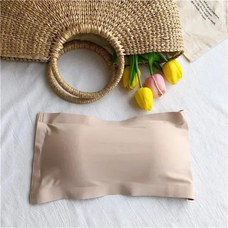 Brand New, Seamless Top, Women's Invisible Bra, Strapless Underwear, Striped Bra, Breathable Tight Fitting Bra image 5