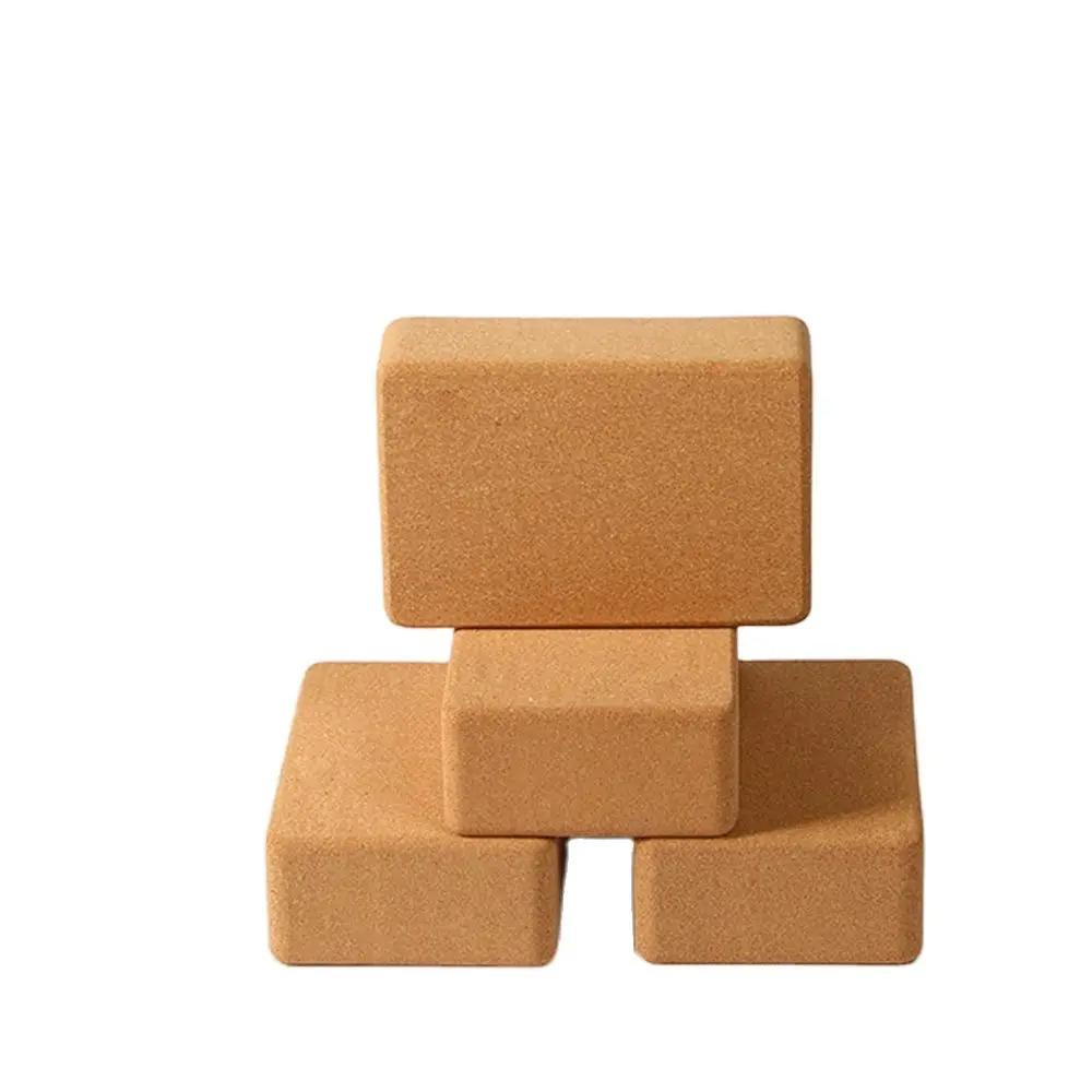 Professional Eco-Friendly High Density Solid Cork Yoga Block Dance Assistant Tool Bricks Customized