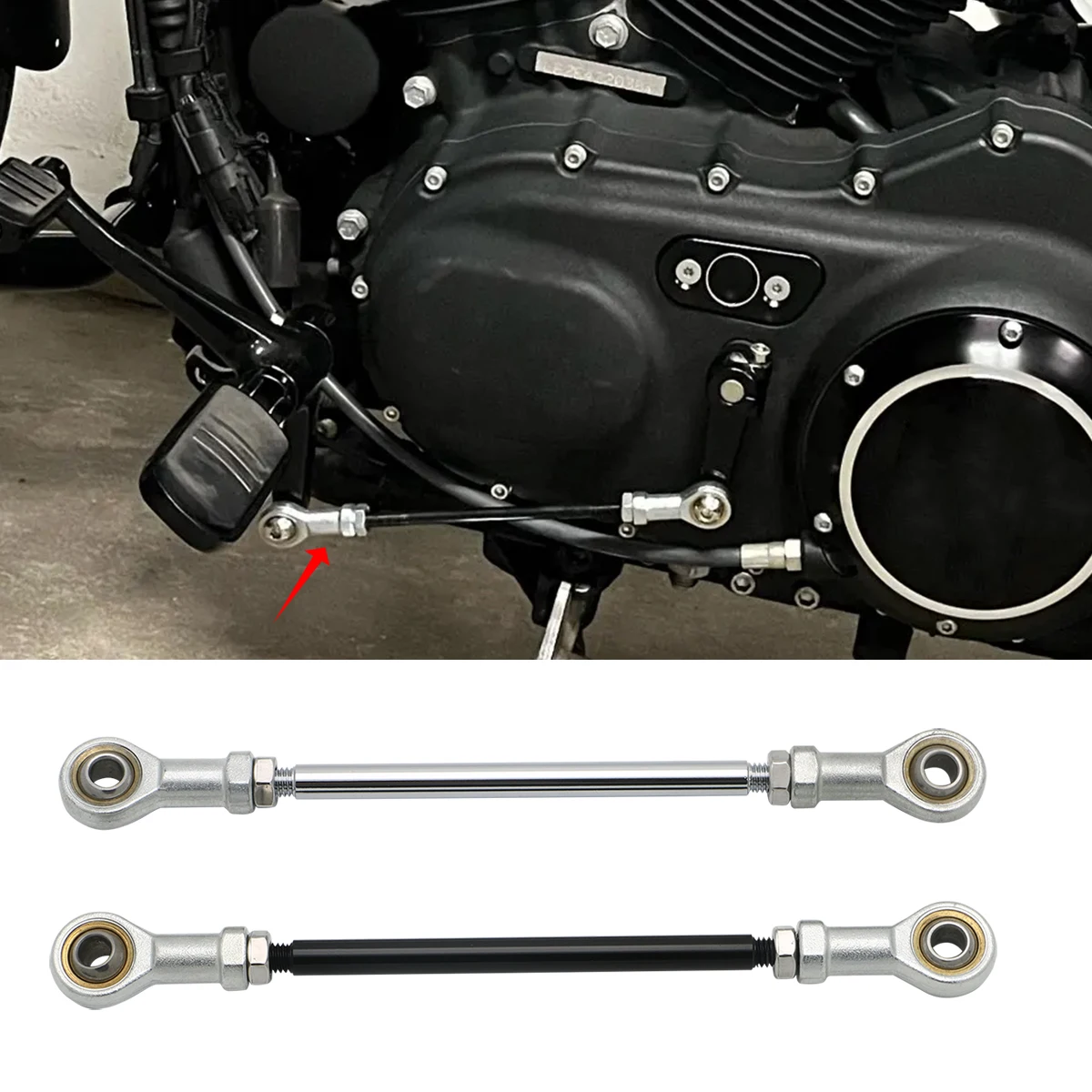Für Harley Sportster XL 883 1200 XL883 XL48 2004-2021 Getriebe Shift Linkage Shifter Link Aluminium Legierung Motorrad Zubehör