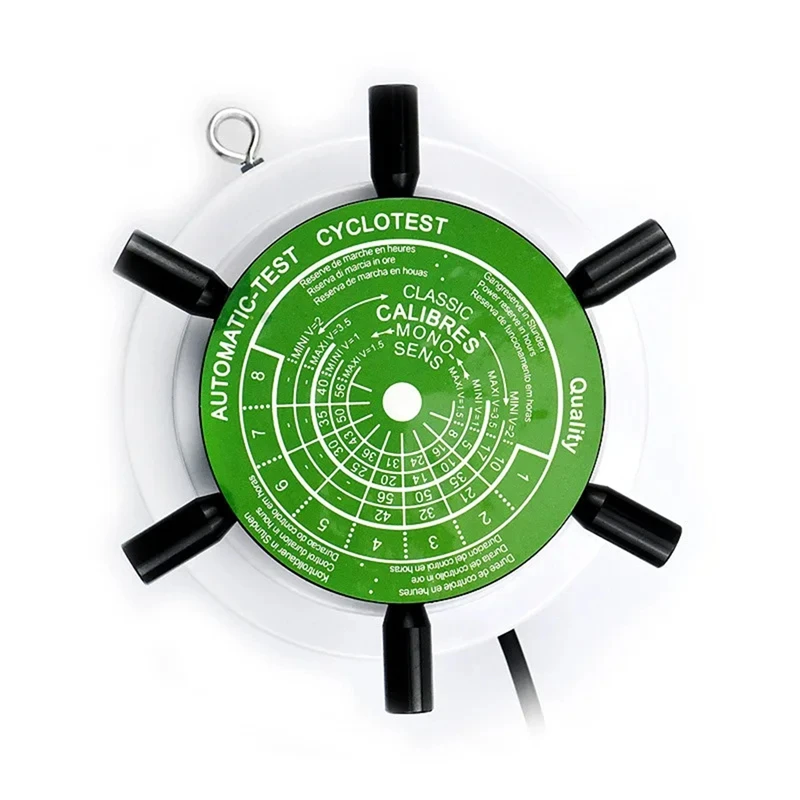 PWS Mechanical Watch Test Winder Machine Automatic Watch Winder Tester Hold 6 Watches Rotating Instrument EU Plug