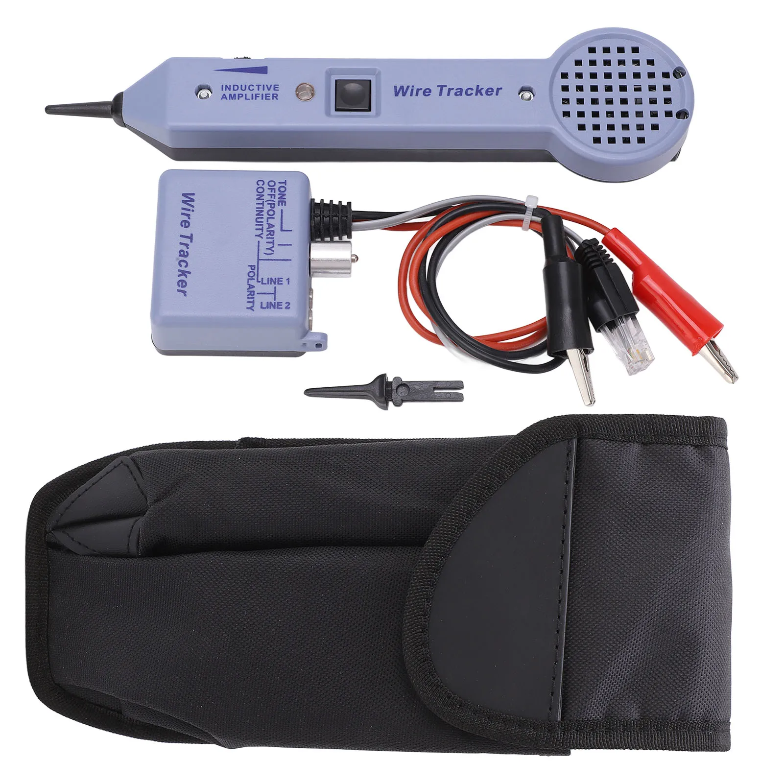 

Tone Generator Probe Kit Easy To Operate High Efficiency Wire Tracer Tester Multifunctional for Cable Maintenance