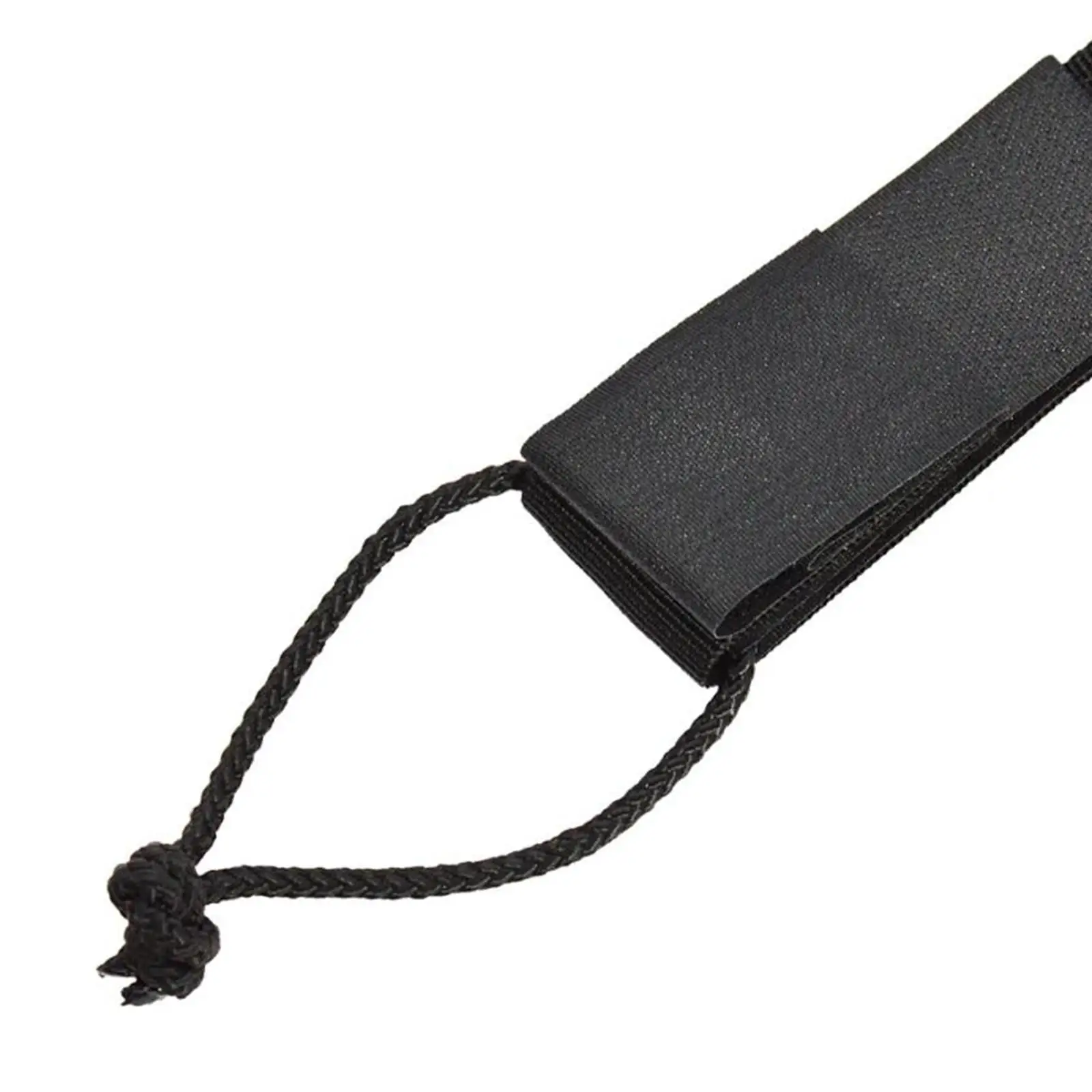 Black Nylon Surfboard Leash String Rope 36cm Foot Attachment Replacement for Short and Longboard