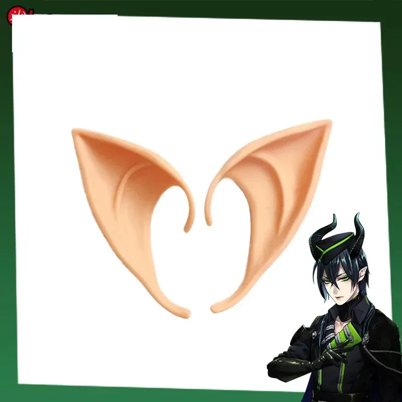 

Wiwi 123игра Twisted-Wonderland DIASOMNIA Malleus Horns Шляпа Уши Парик Зажим для головы Головные уборы Волосы Реквизит для косплея Accesso