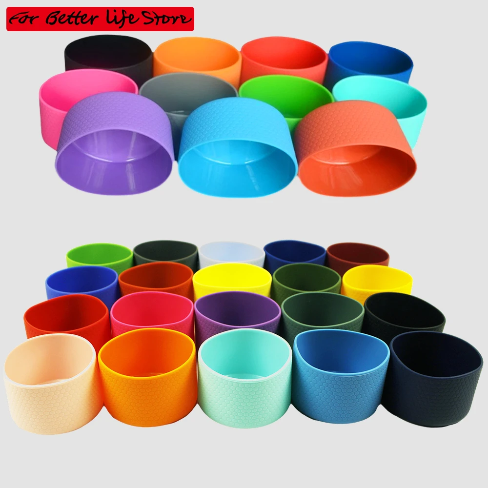 

1piece Space Kettle Glass Cup Thermal Insulation Silicone Sleeve Stainless Steel Cup Sleeve Silicone Used For 7.5 9cm 12.5cm