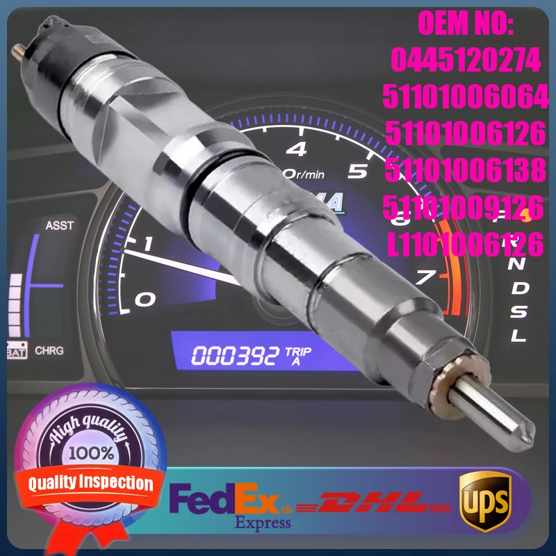 

High Quality Common Rail Fuel Injector 0445120276 0445120201 51101006140 51101006128 Suitable for MAN Truck