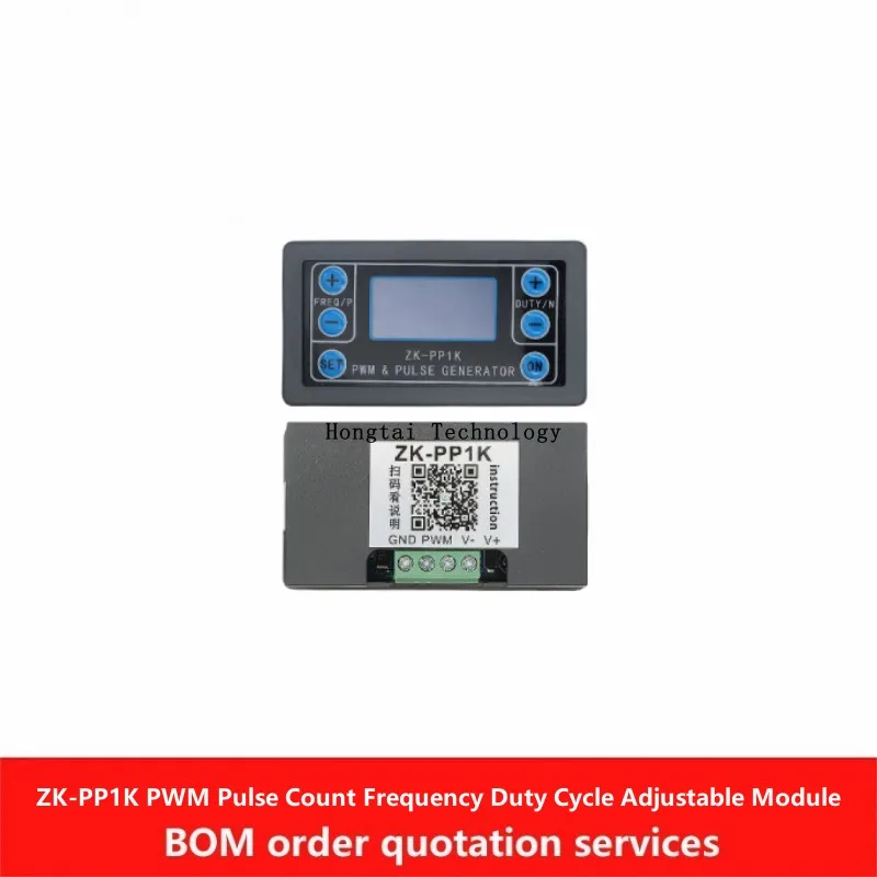 ZK-PP1K 1Hz-150Khz Number of PWM pulses Frequency Duty Cycle Adjustable Module Square Wave Rectangular Wave Stepper Motor Laps