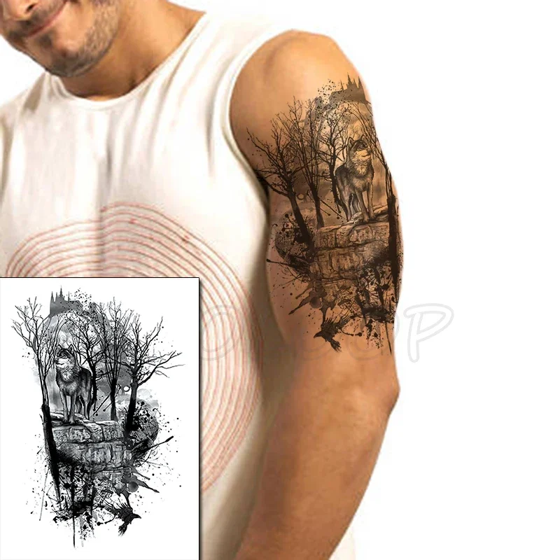 Temporäre Tattoo Aufkleber Hände Zusammen Frieden Kreuz Gefälschte Tatto Wasserdicht Tatoo Zurück Bein Arm Bauch Große Größe für Frauen Männer