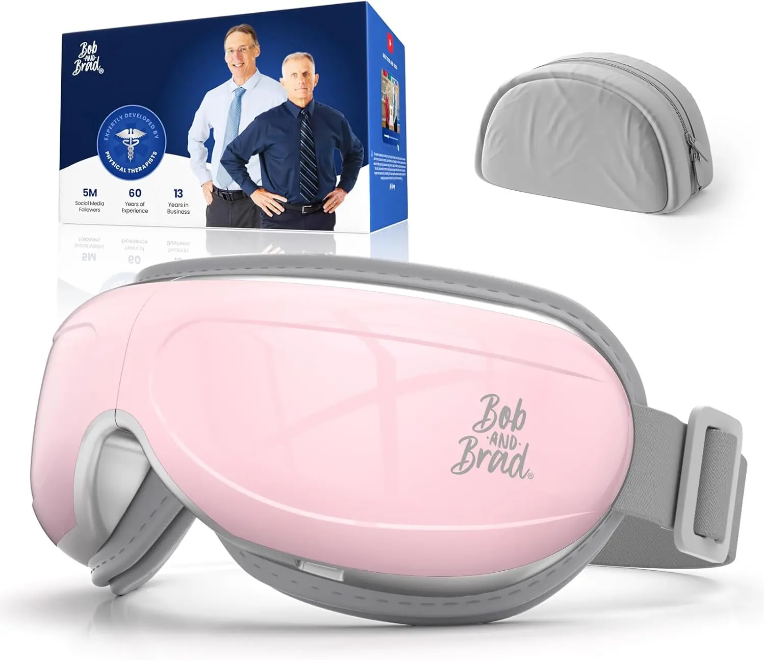 

Heated Eye Massager for Dry Eyes, Temple Massager for Headache & Migraine Relief, Warm Compress Eye Care for Stress