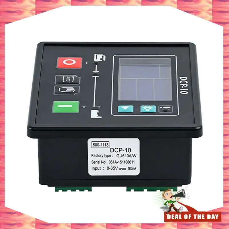 24-Hour Delivery DCP-10 Genset Controller Generator Automatic Controller LCD Control Panel Diesel Genset Parts GU610A/W 8-35V
