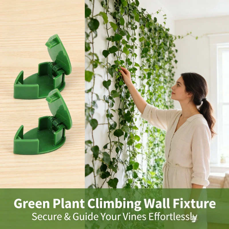 20Pcs Invisible Plant Climbing Wall Fixture Self-Adhesive Leaf Vine Traction Holder Bracket Fixed Buckle for Pothos Ivy Climbing