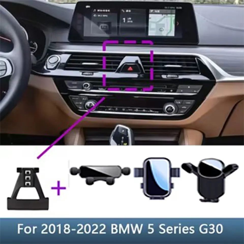 

For BMW 5 Series 525i 530i G30 2018 2019 2020 2021 2022 Car Phone Holder Special Fixed Bracket Base Stand