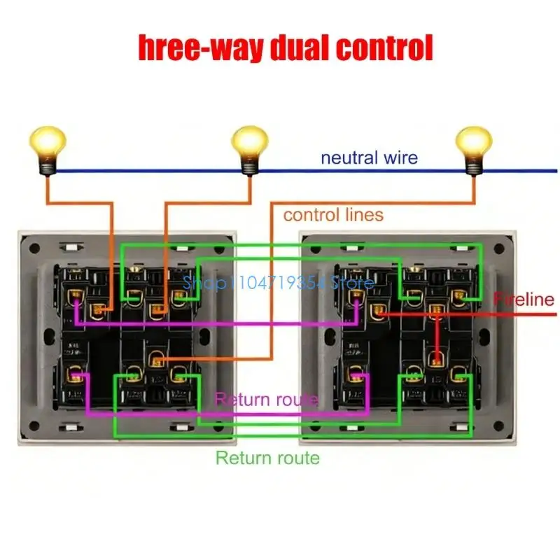 0XLD Wall Switches Panel Quick Heat Dissipation French Wall Switches Panel Stable Performances for Lighting Systems