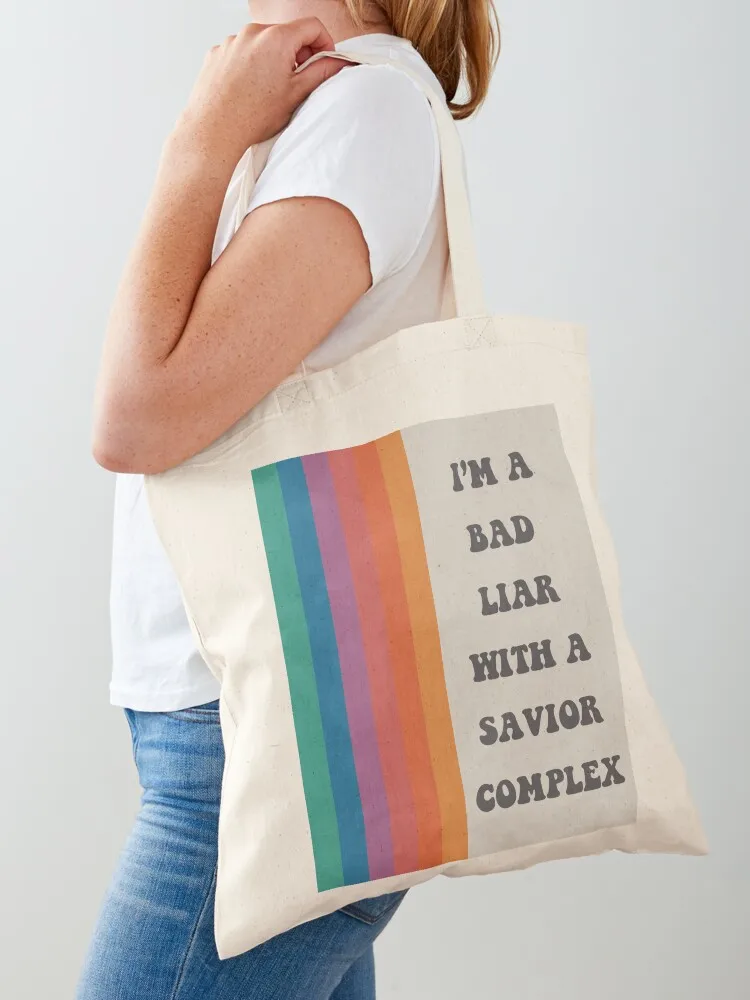 Phoebe Bridgers Savior Complex lyrics Tote Bag Canvas bag reusable shopping bags ecological bags tote bags cloth