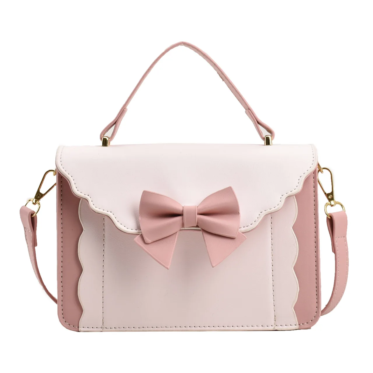 Bolsos de hombro de estilo coreano para mujer, bolsos de oficina para mujer, bolsos de órgano de Color caramelo, maletín