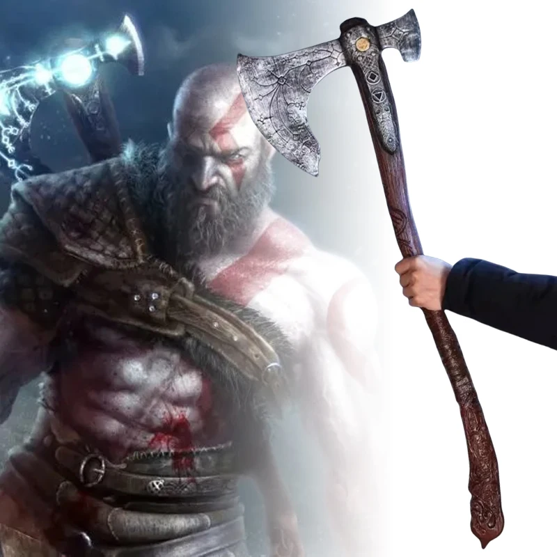 92cm Kratos Axe Katana Chaos Athena Leviathan Blade Sword Anime God of War Cosplay Prop Real Size Japanese Katana Samurai Sabre