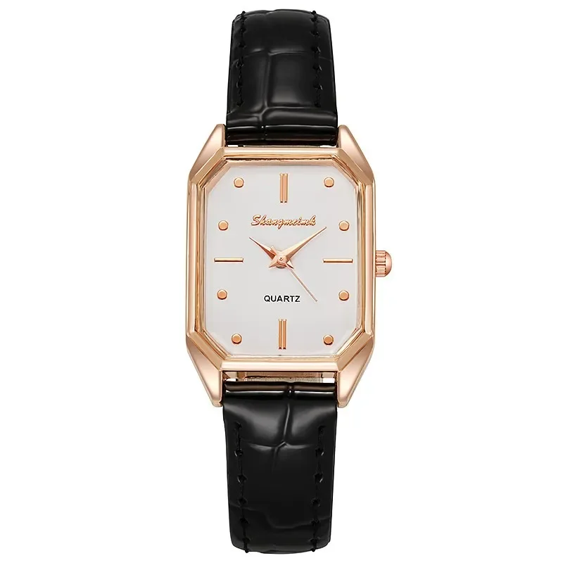 

Women Wecin Classic Square Shape Figure Pu Leather Watchband Wristwatch Quartz Watch Watches Relogio Feminino Montre Femme