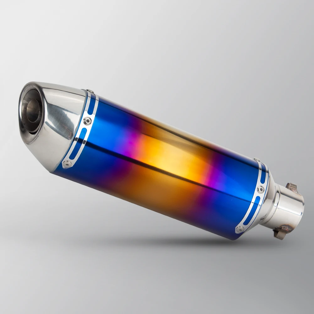 

51mm interface motorcycle exhaust tube muffer For ZX6R ZX10R ZX14R CB190X RX1S‌ DL150‌ 800MT NK250‌ CB400F GSX-8T Gixxer 250
